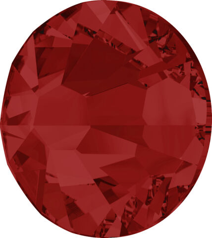 Swarovski 2058 Altı Düz SS9 Light Siam (227) F - Yuvarlak Kırmızı Kristal Taş