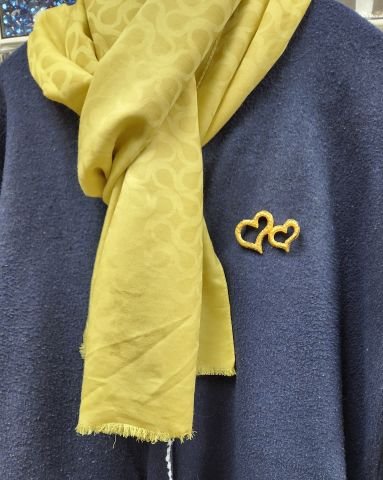 Hearts Vintage Broş