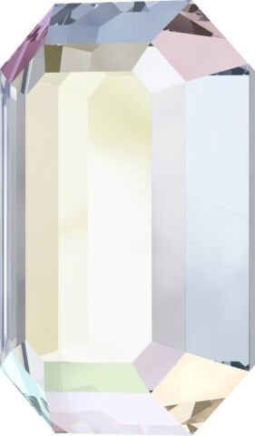 Swarovski 2610 6x4mm Crystal AB (001AB) Hotfix - Janjan Renkli Ütüyle Yapıştırılan Kristal Taş