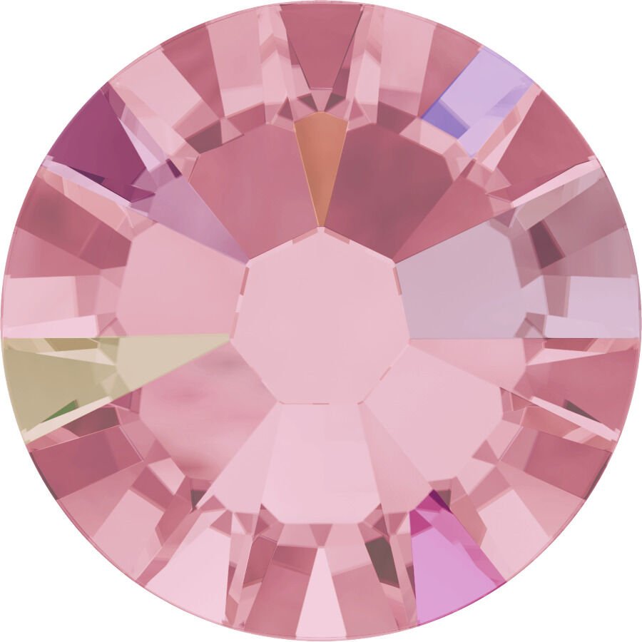 Swarovski 2058 Altı Düz SS9 Light Rose (223) F - Yuvarlak Açık Pembe Kristal Taş