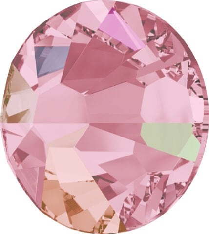 Swarovski 2058 Altı Düz SS9 Light Rose (223) F - Yuvarlak Açık Pembe Kristal Taş