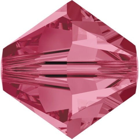 Celestial 4mm Bicone Piramit Boncuk Indian Pink (289) - Gül Kurusu Renkli Boncuk