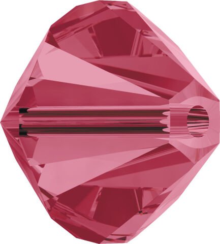 Celestial 4mm Bicone Piramit Boncuk Indian Pink (289) - Gül Kurusu Renkli Boncuk