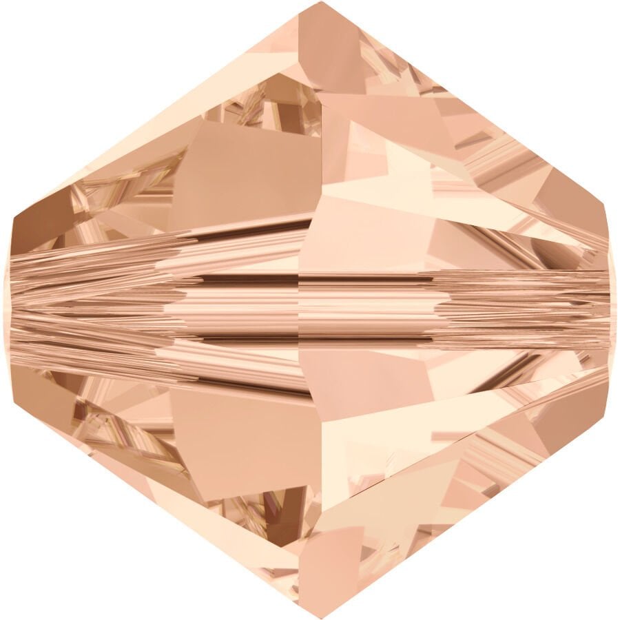 Celestial 4mm Bicone Piramit Boncuk Light Peach (362) - Açık Şeftali Renkli Boncuk