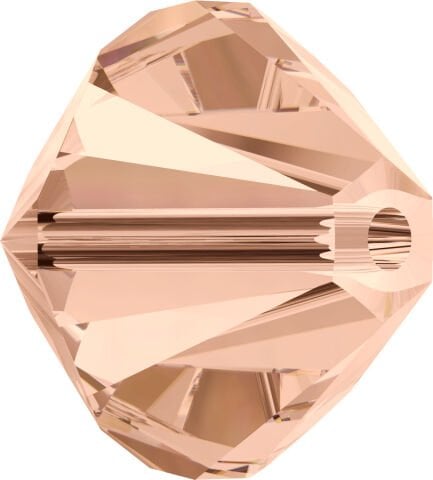 Celestial 4mm Bicone Piramit Boncuk Light Peach (362) - Açık Şeftali Renkli Boncuk