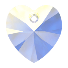 Swarovski 6228 14mm Crystal Aurora Boreale (001AB) - Janjan Heart Pendant
