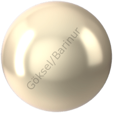 Swarovski 5810 İnci 3mm Crystal Cream Pearl (001 620) - Krem İnci Boncuk