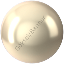 Swarovski 5810 İnci 3mm Crystal Cream Pearl (001 620) - Krem İnci Boncuk