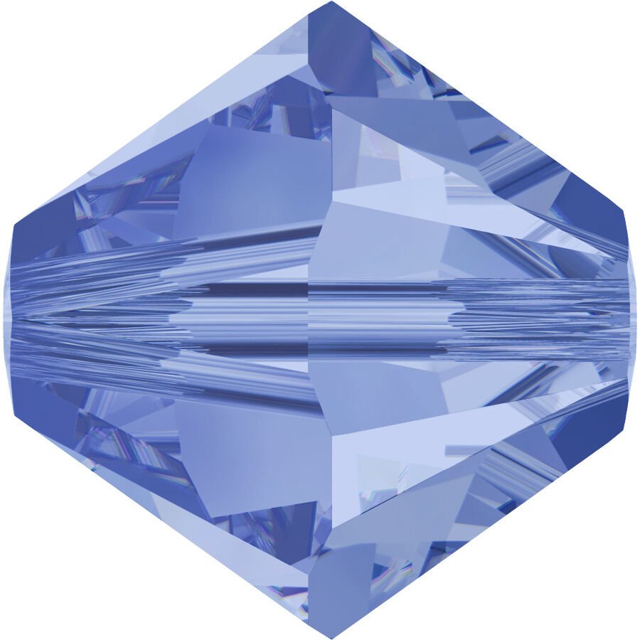 Celestial 4mm Bicone Piramit Boncuk Light Sapphire (211) - Açık Mavi Renkli Boncuk