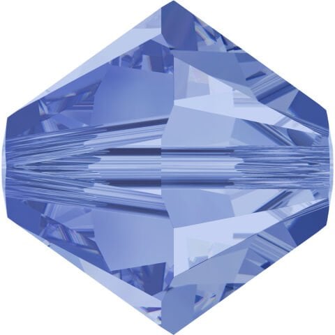 Celestial 4mm Bicone Piramit Boncuk Light Sapphire (211) - Açık Mavi Renkli Boncuk