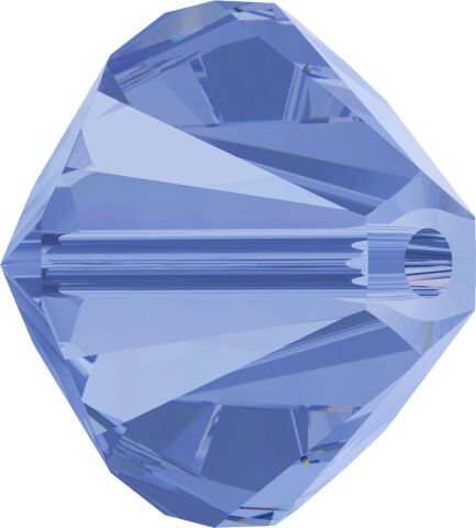 Celestial 4mm Bicone Piramit Boncuk Light Sapphire (211) - Açık Mavi Renkli Boncuk