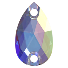 Swarovski 3230 Damla 12x7mm Crystal AB (001AB) Foyalı Damla Dikme Taş