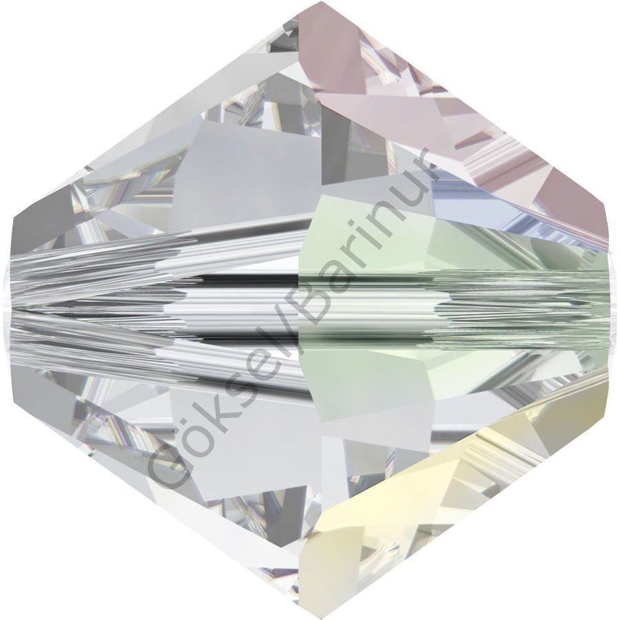 Celestial 3mm Crystal AB (001AB) - Janjan Bicone Cut Beads