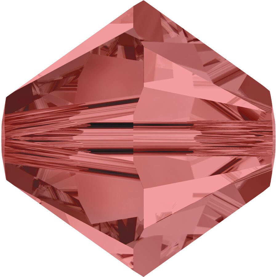 Celestial 4mm Bicone Piramit Boncuk Padparadscha (542) - Lotus Çiçeği Renkli Boncuk