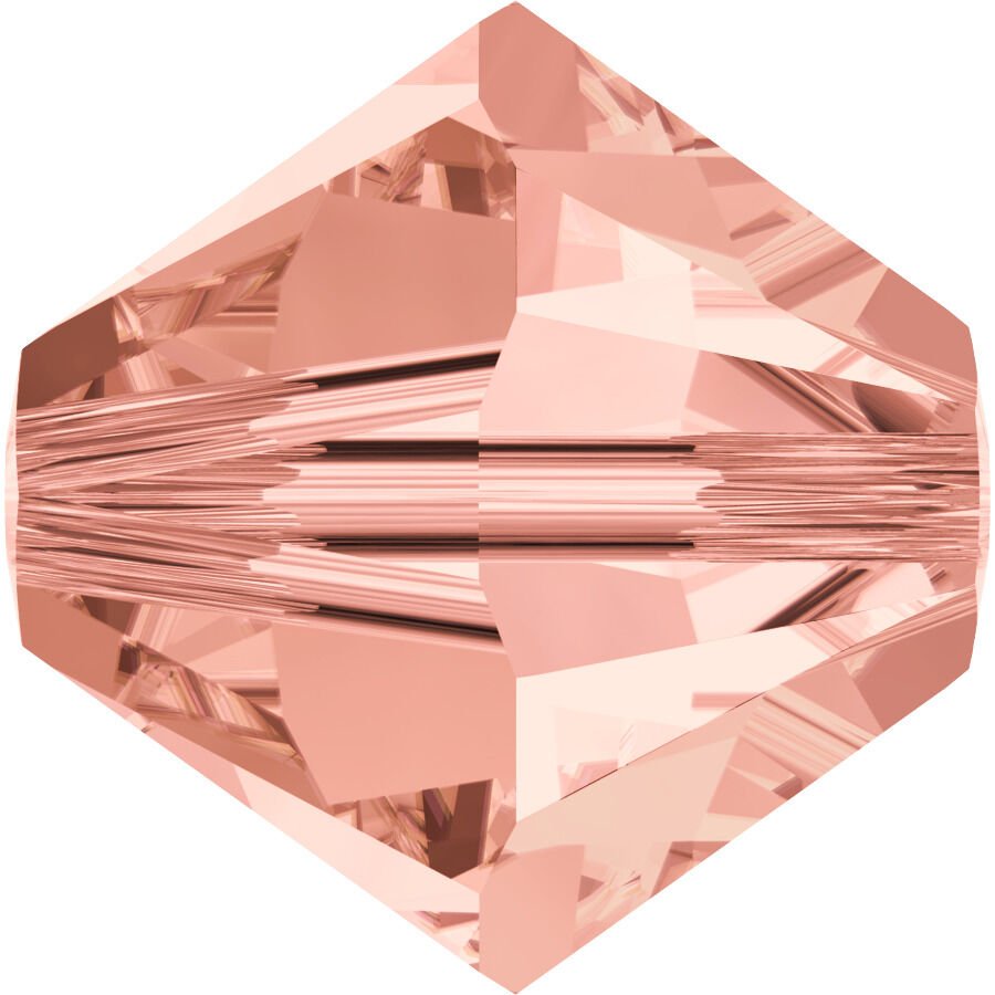 Celestial 4mm Bicone Piramit Boncuk Rose Peach (262) - Şeftali Pembesi Renkli Boncuk