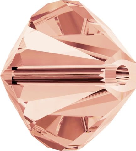 Celestial 4mm Bicone Piramit Boncuk Rose Peach (262) - Şeftali Pembesi Renkli Boncuk