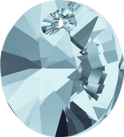 Swarovski 6428 Xilion Yuvarlak 6mm Aquamarine (202) - Mavi Kolye Ucu