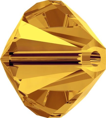 Celestial 4mm Bicone Piramit Boncuk Sunflower (292) - Koyu Sarı Renkli Boncuk