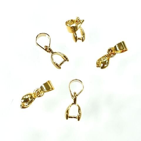 Kolye Ucu Aparatı - Pirinç - Gold Kaplamalı - Küçük boy