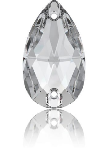 Swarovski 3230 Damla 18x10,5mm Crystal (001) F - Damla Şekilli Beyaz Dikme Taş