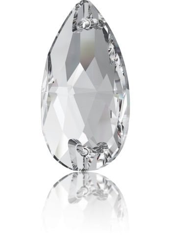Swarovski 3230 Damla 18x10,5mm Crystal (001) F - Damla Şekilli Beyaz Dikme Taş