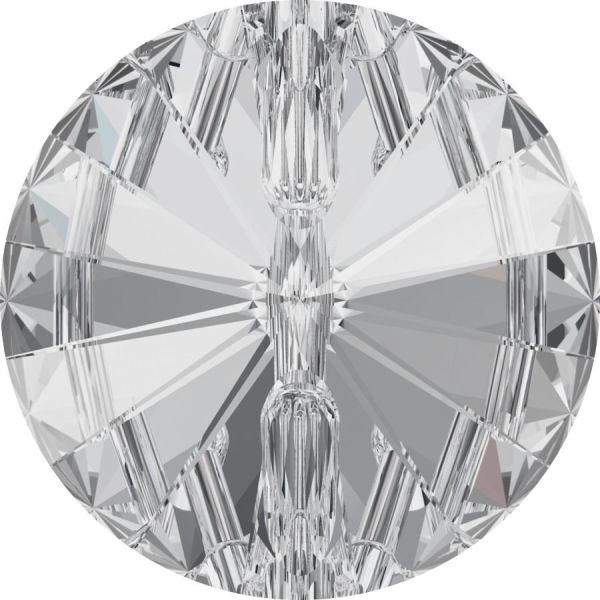 Swarovski 3015 Düğme 16mm Crystal (001) F - Beyaz Kristal Düğme