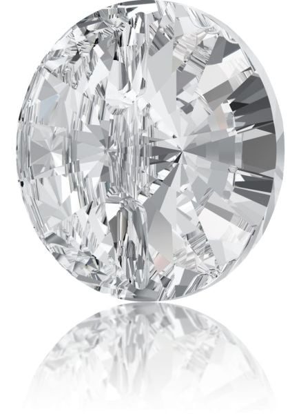 Swarovski 3015 Düğme 16mm Crystal (001) F - Beyaz Kristal Düğme