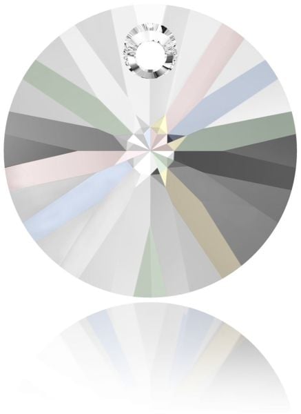 Swarovski 6428 Xilion Yuvarlak 6mm Crystal AB (001AB) - Janjan Kolye Ucu