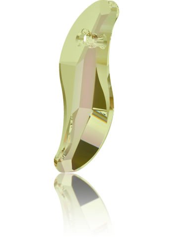 6525 19mm Crystal Luminous Green (001LUMG) - S Şeklinde Açık Yeşil Kolye Ucu