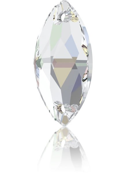 3223 12x6mm Crystal AB (001AB) F - Shuttle Post Stone