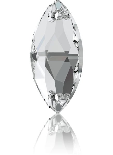 Swarovski 3223 Mekik 18x9mm Crystal (001) Foyalı - Beyaz Kristal Dikme Taş