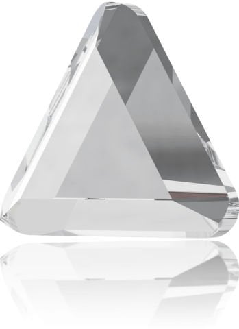 Swarovski 2711 Üçgen 3,3mm Crystal (001) Foyalı - Beyaz Altı Düz Üçgen Mini Taş