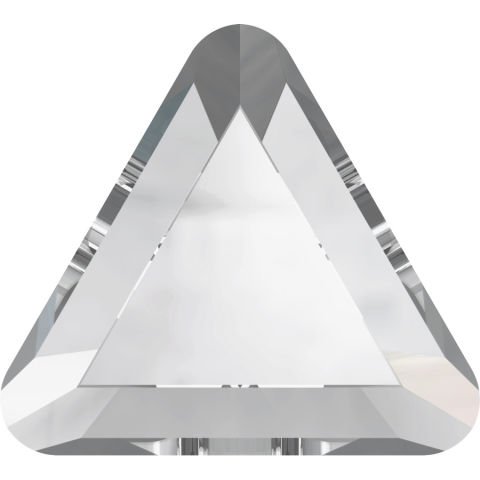 Swarovski 2711 Üçgen 3,3mm Crystal (001) Foyalı - Beyaz Altı Düz Üçgen Mini Taş
