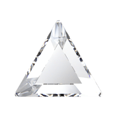 Swarovski 2711 Üçgen 3,3mm Crystal (001) Foyalı - Beyaz Altı Düz Üçgen Mini Taş
