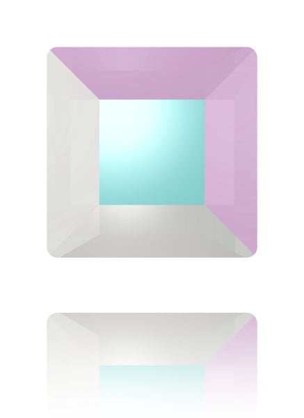Swarovski 2400 Kare 2,2mm Crystal AB (001AB) Foyalı - Janjan Altı Düz Kristal Mini Taş