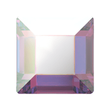 2400 2,2mm Crystal Aurore Boreale (001AB) Foyalı - Kare Şeklinde Janjan Altı Düz Kristal Mini Taş