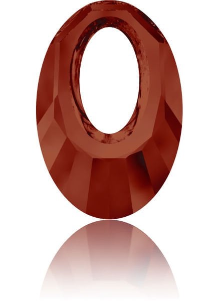 6040 40mm Crystal Red Magma (001REDM) - Kiremit Kırmızısı Helios Kolye Ucu