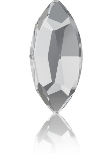 Swarovski 2200 8x4mm Crystal (001) Hotfix Shuttle