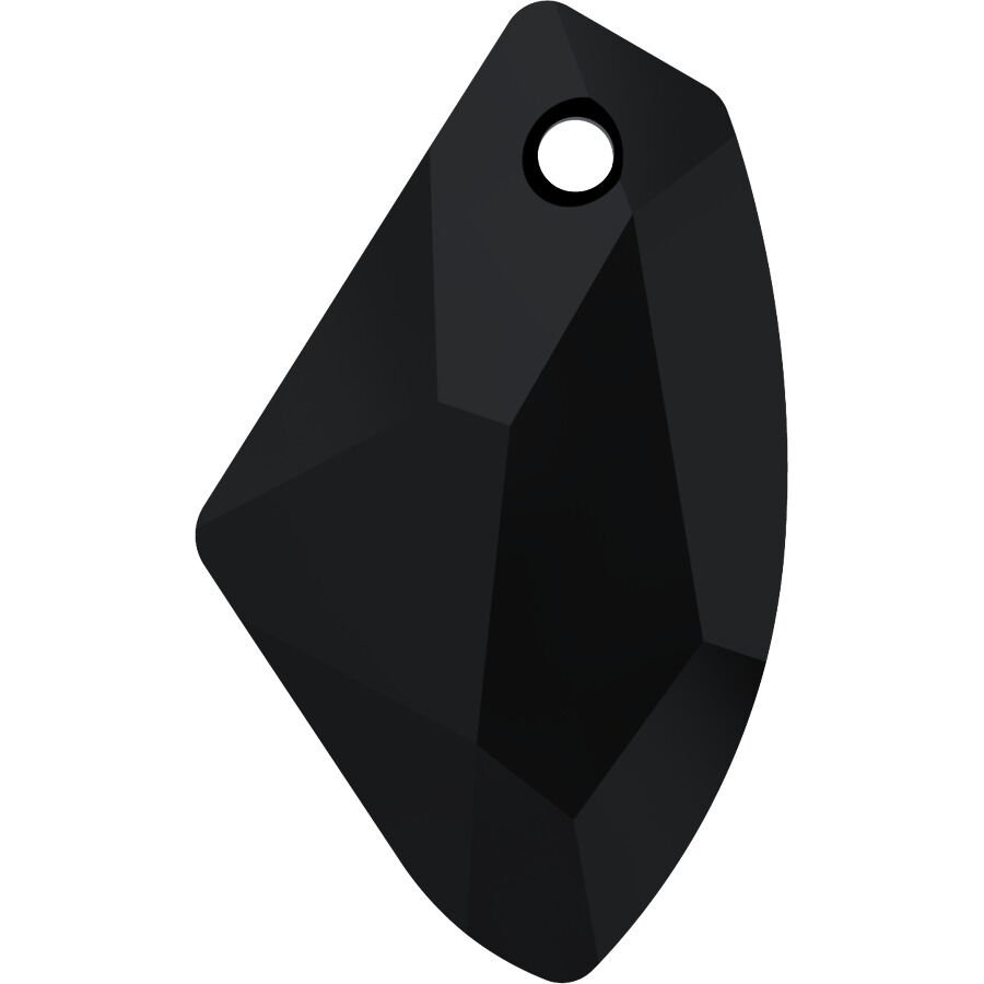 Swarovski 6656 Galactic Vertical 19mm Jet Hematite (280HEM) - Metalik Siyah Renkli Kolye Ucu
