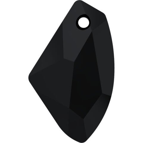 Swarovski 6656 Galactic Vertical 19mm Jet Hematite (280HEM) - Metalik Siyah Renkli Kolye Ucu