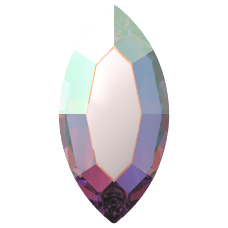 Swarovski 2200 8x4mm Crystal AB (001AB) Hotfix Shuttle