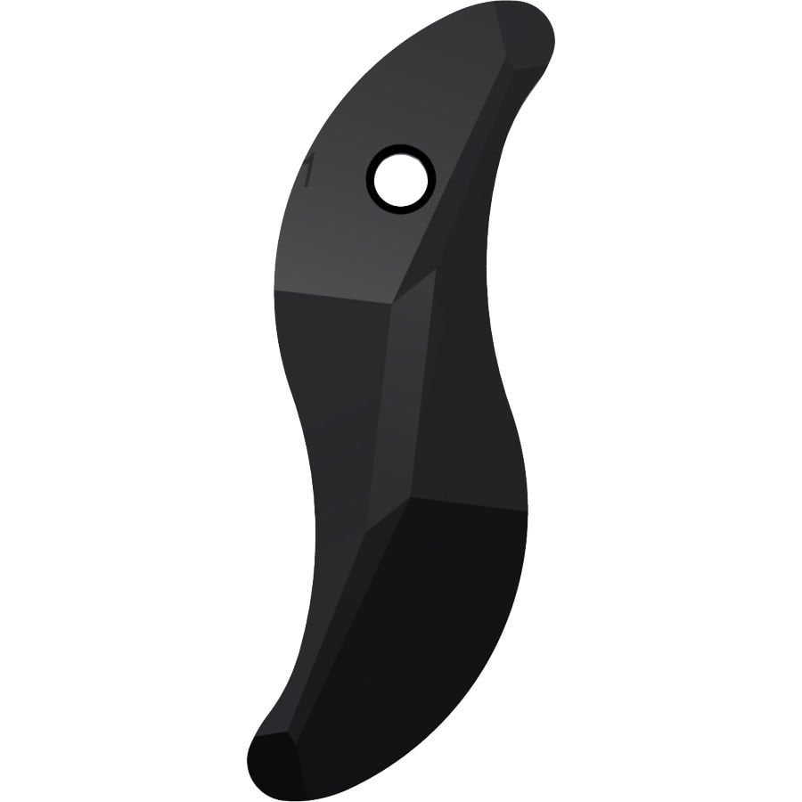 6525 19mm Jet (280) - S Şeklinde Siyah Kolye Ucu