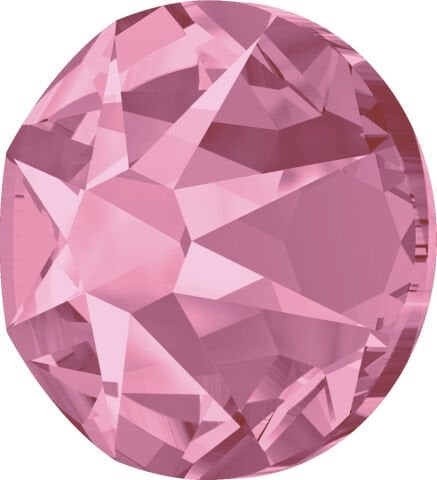 Swarovski 2088 Altı Düz SS12 Light Rose (223) F - Yuvarlak Açık Pembe Kristal Taş