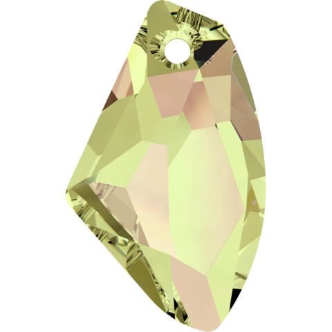Swarovski 6656 Galactic Vertical 19mm Crystal Luminous Green (001LUMG) - Limon Renkli Kolye Ucu