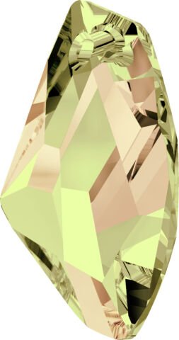 Swarovski 6656 Galactic Vertical 19mm Crystal Luminous Green (001LUMG) - Limon Renkli Kolye Ucu