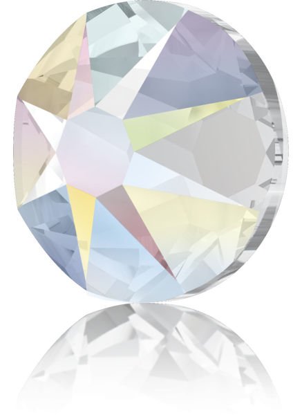 Swarovski 2088 SS12 Crystal AB (001AB) Foiled - Foyalı Altı Düz Taş