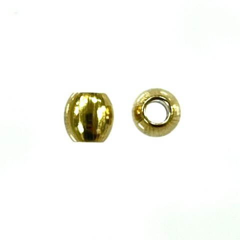 Silindir Pirinç Metal Boncuk 4,5mm x 4,5mm - Ham