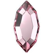 Swarovski 2200 4x2mm Light Rose (223) Foyalı - Mekik Şekilli Pembe Altı Düz Mini Kristal Taş