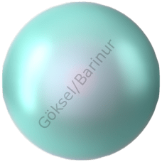 5810 6mm Crystal Irid. Light Turquoise Pearl (001 2028) - Turquoise İnci Bead