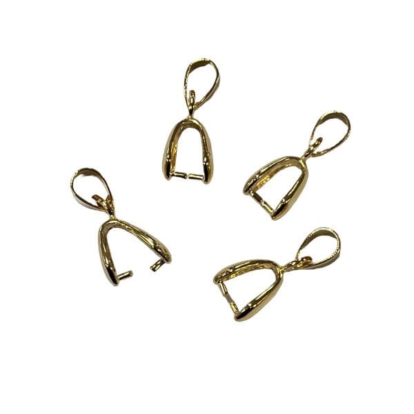 Kolye Ucu Aparatı - Pirinç - Altın Renk Kaplamalı - Büyük boy